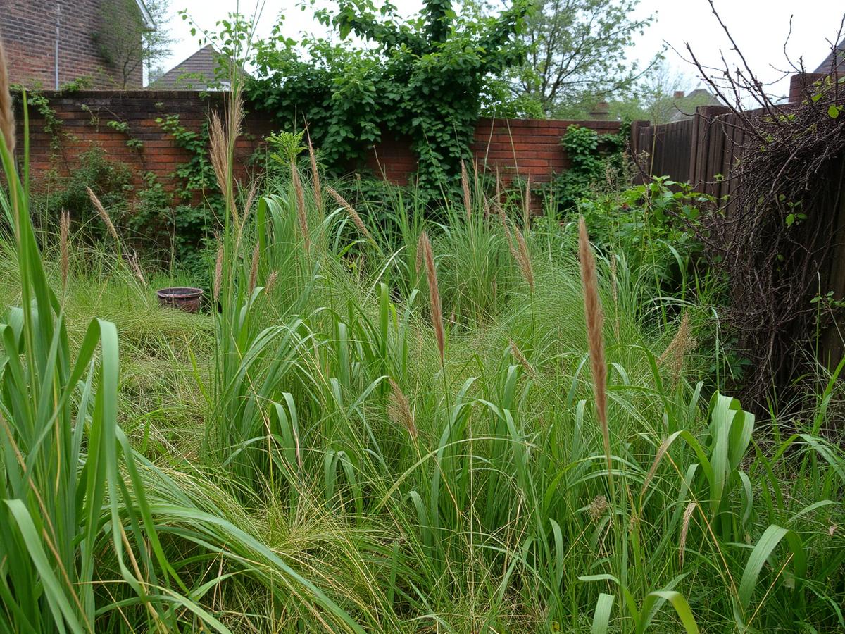 Before — overgrown clearance
